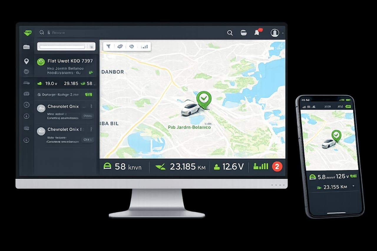 Plataforma no computador e no celular